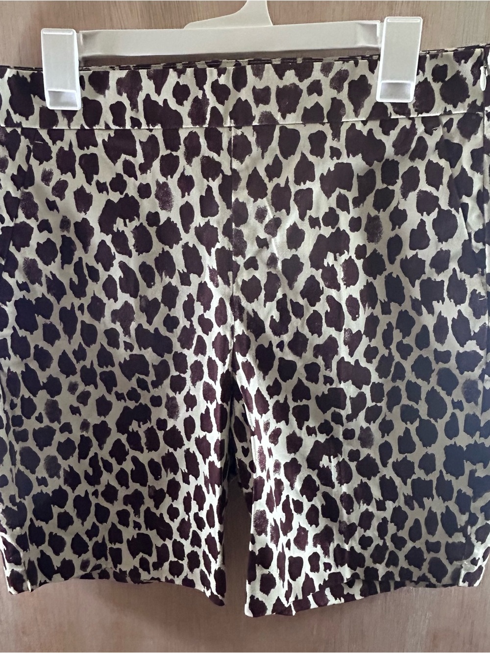 J. Crew Leopard-Print Pull-On Shorts in Brown and Cream